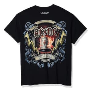 Liquid Blue Menโs Ac/DC-Hells Bells Shield T-Shirt (2XL)