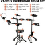 VANPHY Electric Drum Set Black