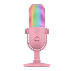Razer Seiren V3 Chroma Quartz Pink – RGB USB Condenser Mic