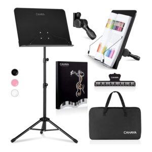 CAHAYA Dual-Use Music Stand – Portable, Adjustable, and Built to Perform