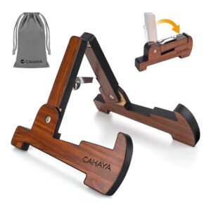 CAHAYA Wooden Portable Guitar Stand