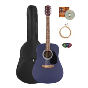 Fender FA Series Dreadnought Acoustic Guitar Bundle โ Sapphire Blue
