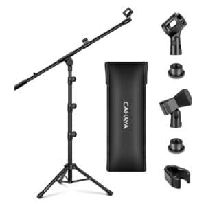 CAHAYA Adjustable Mic Stand with Boom Arm