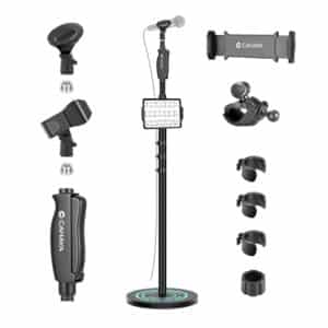 CAHAYA Universal Mic Stand with Weighted Base