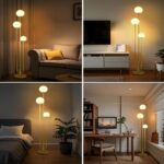63IN 3-Light Dimmable Floor Lamp