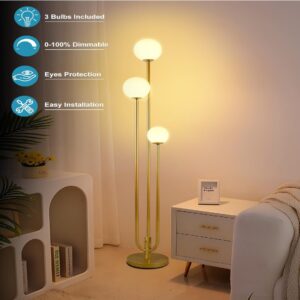 ACOHOOK 63IN 3-Light Dimmable Floor Lamp
