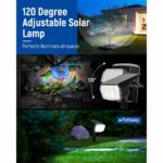 AUDERWIN Solar spotlights Outdoor 63 LED