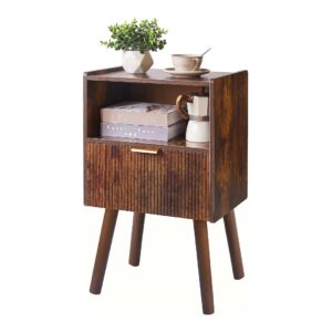 Aibiju Bedside Table (Rustic Brown)