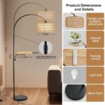 Arc Black Boho Floor Lamp-3