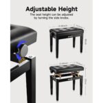 Donner Adjustable Piano Bench-3