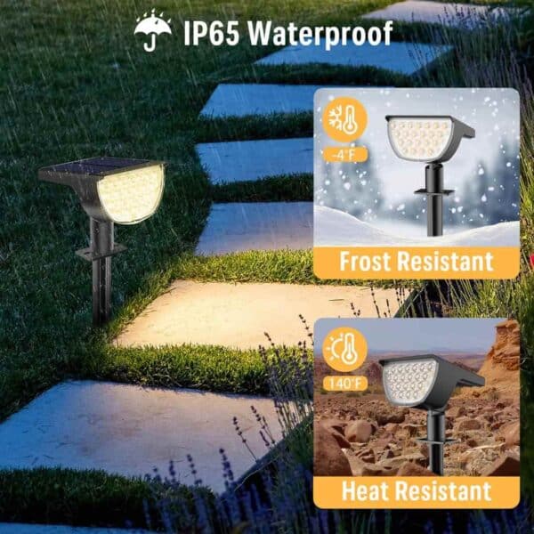 GKGG Solar Lights Outdoor Waterproof IP65-2