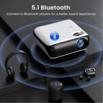 HAPPRUN Native 1080P Bluetooth Projector-3