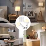 HOJOYRI 2Packs Magic Rechargeable Light Bulbs with Remote