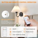 HOJOYRI 2Packs Magic Rechargeable Light Bulbs with Remote-2