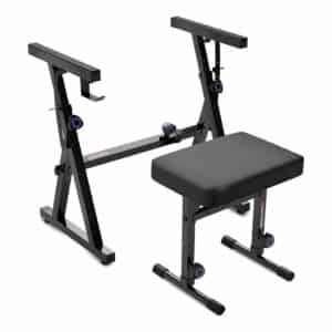 Liquid Stands - Portable Heavy Duty Digital Piano & Bench Set