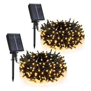 Litark 2 Pack Solar String Lights