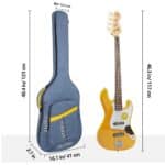 MUZNOTE Bass Guitar Case