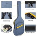 MUZNOTE Bass Guitar Case