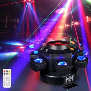 SIFSDSFO Moving Head DJ Lights 6-Arm Lamp