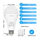 ORALUCE Emergency Rechargeable Light Bulbs 60 Watt-3