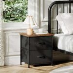 Somdot Black Nightstand-3
