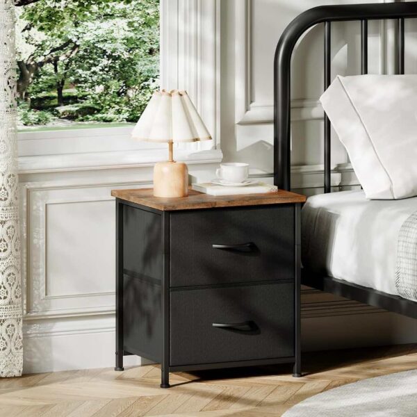 Somdot Black Nightstand-3