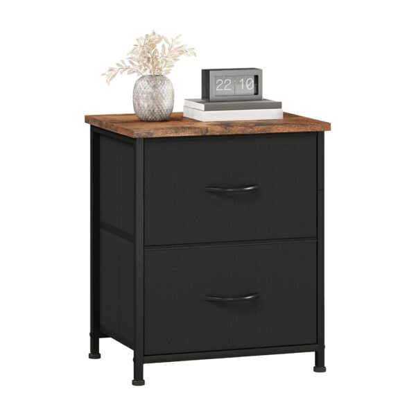 Somdot Black Nightstand