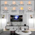 WUYSAX Battery Operated Wall Sconce-3