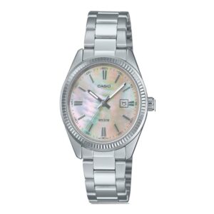 Casio LTP1302DS-4AV  – Elegant Stainless Steel Pearl Women’s Watch