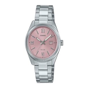 Casio LTP1302DD-4A1V โ Elegant Stainless Steel Pink Womenโs Watch