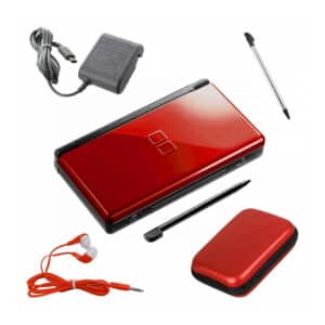 Nintendo DS Lite Premium Bundle (Crimson/Red) โ Renewed Classic Gaming Experience