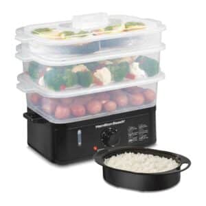 Hamilton Beach 3-Tier Electric Food Steamer – Healthy Cooking Made Easy
