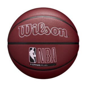 Wilson NBA Forge Basketball Maroon  – Indoor/Outdoor Power Grip