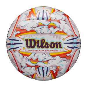 Wilson Graffiti Outdoor Volleyball - White/Orange