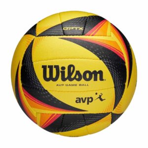 Wilson AVP OPTX Official Game Volleyball โ Black/Yellow