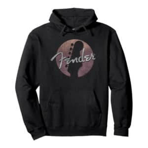 Fender Circle Guitar Headstock Logo Pullover Hoodie