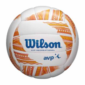 Wilson AVP Classic Volleyball โ Orange/White