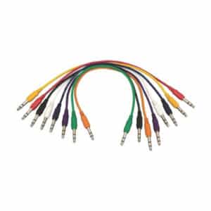 On-Stage Hot Wires Straight 1/4" TRS Patch Cables, 17" (8 Pack)