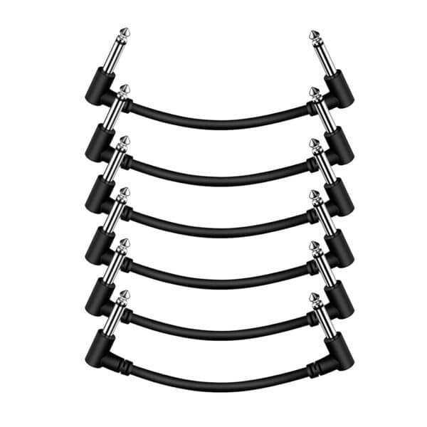 6 Pack 6 Inch Guitar Patch Cables