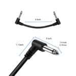 6 Pack 6 Inch Guitar Patch Cables