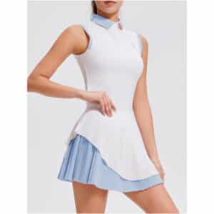 Airfree Store Two Piece Tennis Skirt Sets for Women 4 - Blue