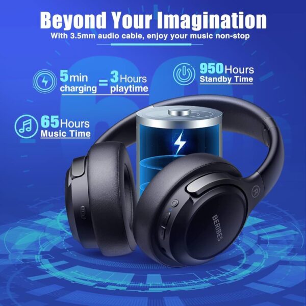 BERIBES Bluetooth Headphones Over Ear-3