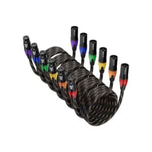BEZOKABEL XLR Cable Microphone Cables 25ft 6 Pack
