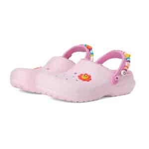 Crocs Kids Classic Lined I Am Clogs - Pink Milk