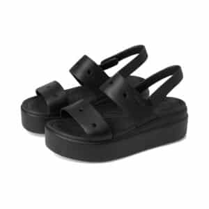 Crocs Women's Brooklyn 4U Low Wedges -Black