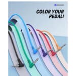 Donner 6 Inch Guitar Patch Colored Cable 6-Pack