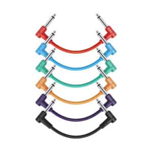 Donner 6 Inch Guitar Patch Colored Cable 6-Pack
