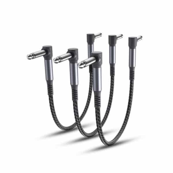 Elebase Guitar Patch Cables 6-Inch 3-Pack
