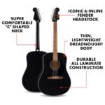 Fender California Debut Redondo Series Black