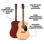 Fender FA-25 Dreadnought Acoustic Guitar